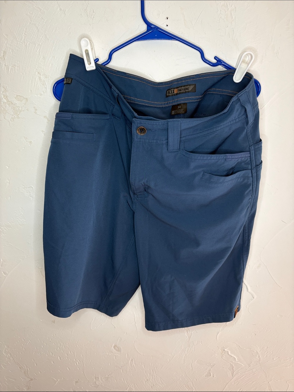 5.11 Tactical Men's Blue Hybrid Performance Shorts